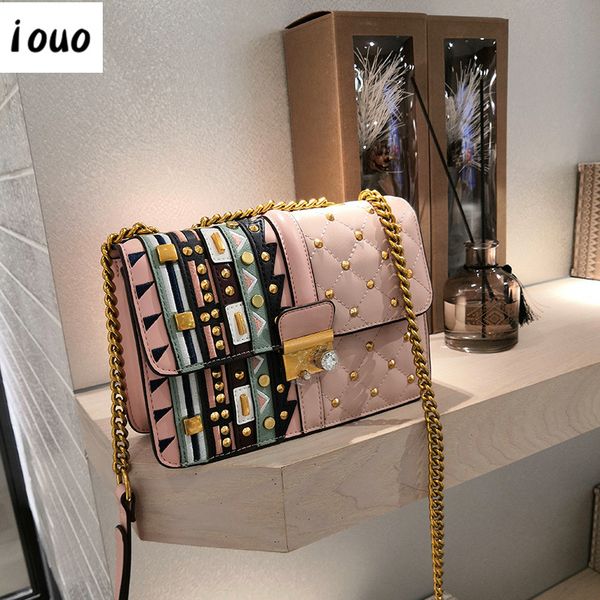 iouo genuine ladies handbags a bag 2020 new rivet shoulder messenger bag chain small square
iouo genuine ladies handbags a bag 2020 new rivet shoulder messenger bag chain small square