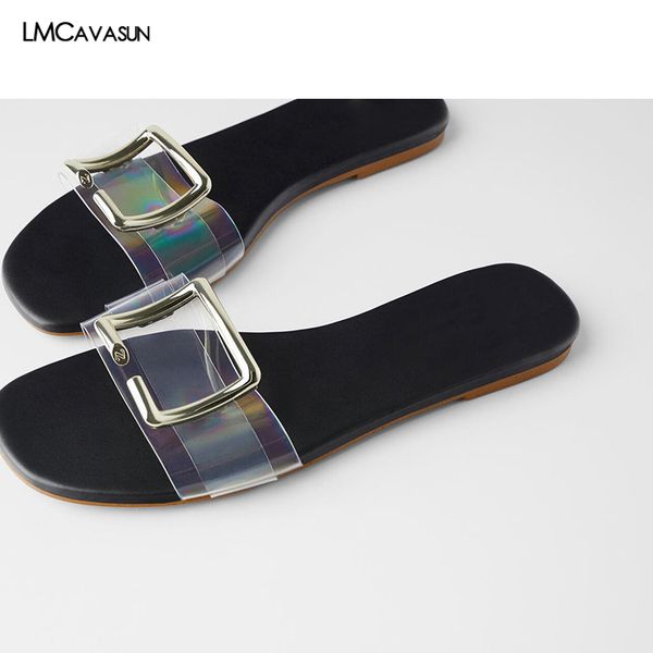 lmcavasun summer slides shoes women england style solid simple fashion pu leather square buckle slippers women shoes, Black
lmcavasun summer slides shoes women england style solid simple fashion pu leather square buckle slippers women shoes, Black