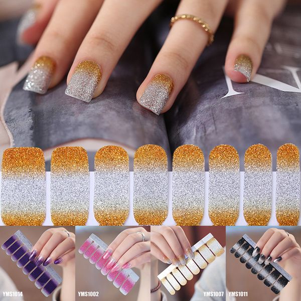 16pcs/sheet glitter sequins nail stickers gradient color nails polish sticker wraps diy self-adhesive nail art decoration wholesale, Black
16pcs/sheet glitter sequins nail stickers gradient color nails polish sticker wraps diy self-adhesive nail art decoration wholesale, Black