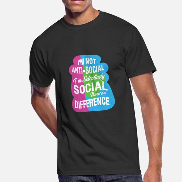 anti socially selective social circle of friends t shirt men crazy short sleeve round collar basic solid crazy new style summer shirt
anti socially selective social circle of friends t shirt men crazy short sleeve round collar basic solid crazy new style summer shirt