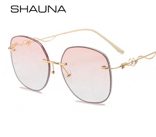 shauna fashion crystal rimless sunglasses women gradient shades uv400, White;black
shauna fashion crystal rimless sunglasses women gradient shades uv400, White;black