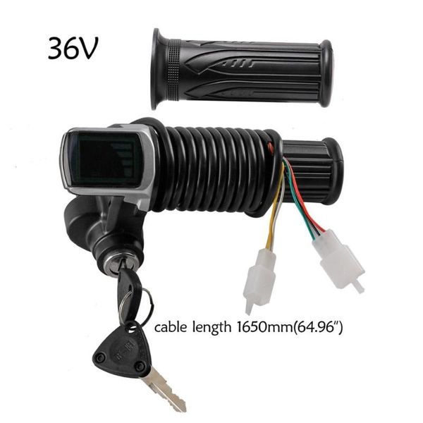 36v twist throttle grips w/ electric key lock power indicator for scooter e bike go kart atv dirt pit bike pocket quad
36v twist throttle grips w/ electric key lock power indicator for scooter e bike go kart atv dirt pit bike pocket quad