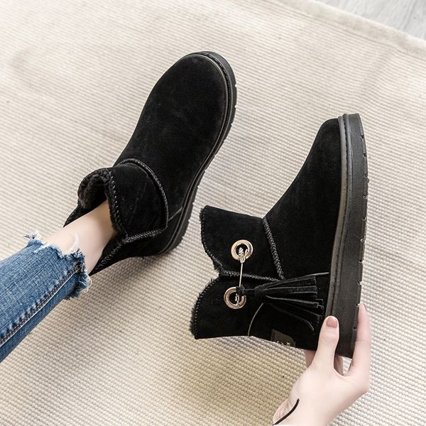 shoes women boots winter warm snow boots women faux suede ankle for female winter shoes botas mujer plush zapatos de mujer, Black
shoes women boots winter warm snow boots women faux suede ankle for female winter shoes botas mujer plush zapatos de mujer, Black