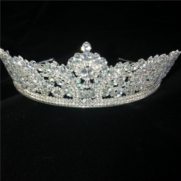 luxury crown headdress fashion exquisite zircon crystal headdress evening dress bridal wedding jewelry headband, Golden;silver
luxury crown headdress fashion exquisite zircon crystal headdress evening dress bridal wedding jewelry headband, Golden;silver