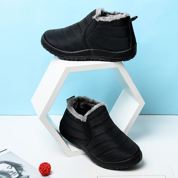 взрослые snow boots зима теплой плюс размер водонепроницаемой полосатого хлопка обувь антипробуксовочных женщины мужчина квартира ботильоны, Black
взрослые snow boots зима теплой плюс размер водонепроницаемой полосатого хлопка обувь антипробуксовочных женщины мужчина квартира ботильоны, Black