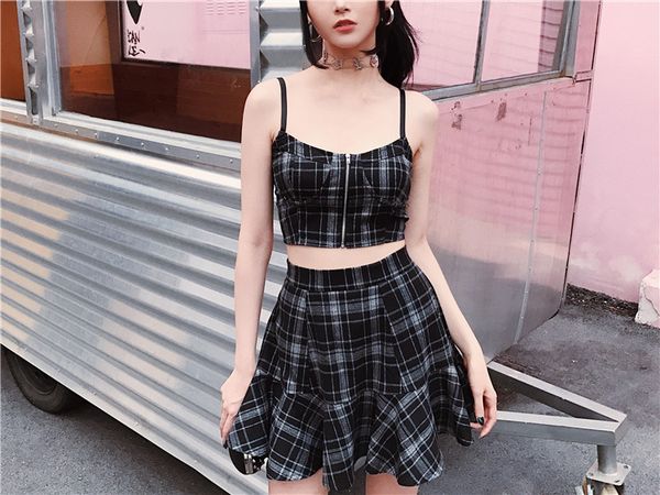 gothic summer harajuku women fashion skirts black pleated skirt punk high waist female kawaii off shoulder short skirt suit
gothic summer harajuku women fashion skirts black pleated skirt punk high waist female kawaii off shoulder short skirt suit