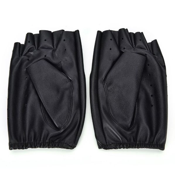 1 pair fashion motor punk gloves black pu leather fingerless gloves solid female half finger driving men
1 pair fashion motor punk gloves black pu leather fingerless gloves solid female half finger driving men