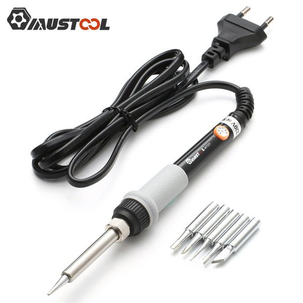 mustool mt223 220v/110v 60w temp electric soldering iron kit welding guns rework repair tool adjustable 5pcs solder tips
mustool mt223 220v/110v 60w temp electric soldering iron kit welding guns rework repair tool adjustable 5pcs solder tips