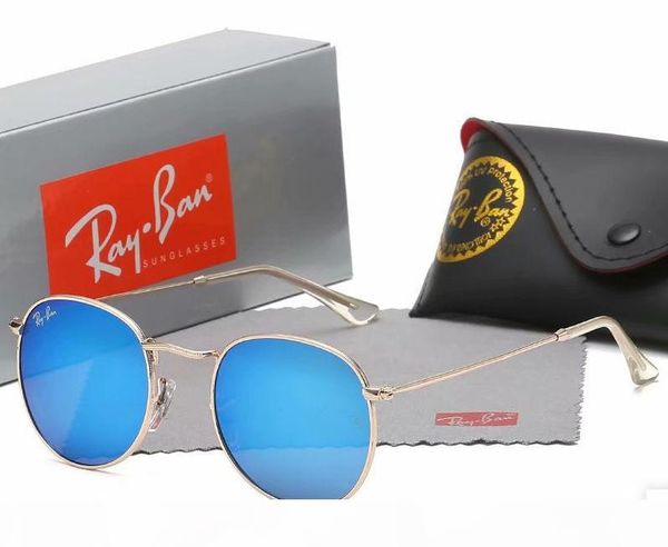 12 colors classic round sunglasses for men women brand designer sun glasses eyewear male oculos with brwon cases and box, White;black
12 colors classic round sunglasses for men women brand designer sun glasses eyewear male oculos with brwon cases and box, White;black