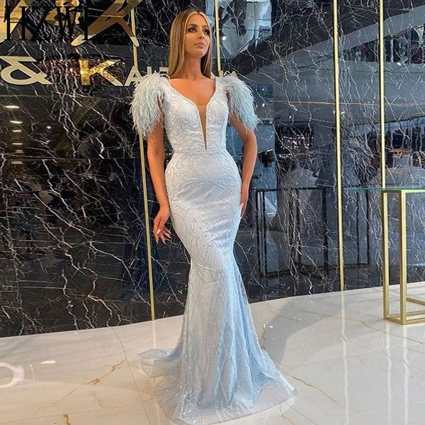 light blue mermaid sheer глубокого v-образный вырез формальной партии вечера мантии перо с коротким рукавом sweep поезд zipper назад 2020 вы, Black;red
light blue mermaid sheer глубокого v-образный вырез формальной партии вечера мантии перо с коротким рукавом sweep поезд zipper назад 2020 вы, Black;red