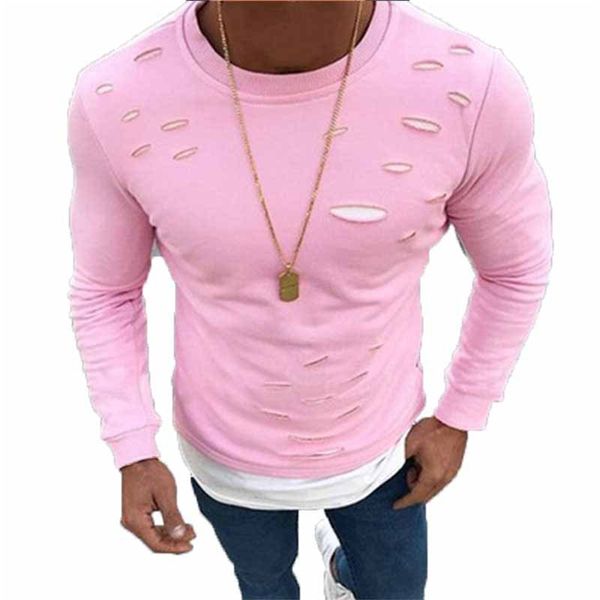 hole o-neck mens designer t-shirts spring autumn fake two solid colors long sleeve men slim clothing, White;black
hole o-neck mens designer t-shirts spring autumn fake two solid colors long sleeve men slim clothing, White;black