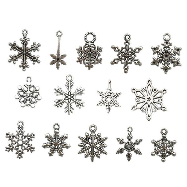 antique silver snowflake charms pendants diy bracelet necklace jewelry making, 70 pieces pack, Black
antique silver snowflake charms pendants diy bracelet necklace jewelry making, 70 pieces pack, Black
