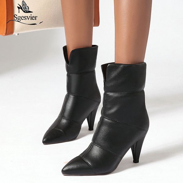 sgesvier 2020 new arrival winter boots female keep warm pointed toe high heels dress shoes simple fashion ankle boots women, Black
sgesvier 2020 new arrival winter boots female keep warm pointed toe high heels dress shoes simple fashion ankle boots women, Black