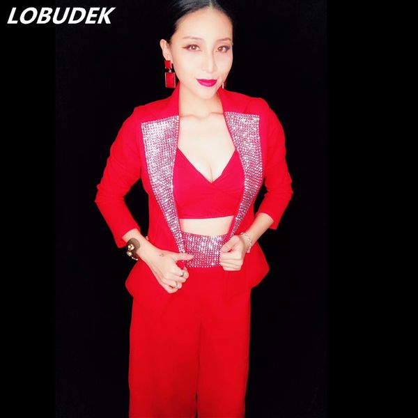 women's two piece pants (jacket+bra+pants) white black pink red women suit prom party nightclub bar female costume singer stage show da
women's two piece pants (jacket+bra+pants) white black pink red women suit prom party nightclub bar female costume singer stage show da