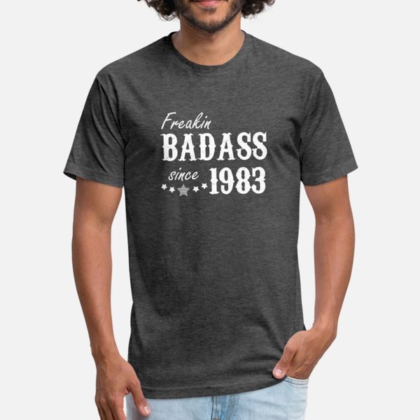 freakin badass since 1983 t shirt men character 100% cotton s-3xl kawaii fitness comfortable summer style original shirt, White;black
freakin badass since 1983 t shirt men character 100% cotton s-3xl kawaii fitness comfortable summer style original shirt, White;black