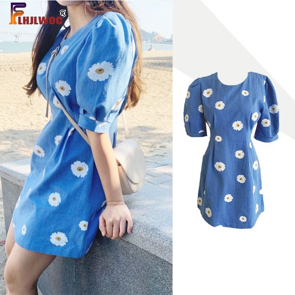 puff sleeve jeans denim mini dress summer casual korean japan style cute sweet floral chic mini short dress, Black;gray
puff sleeve jeans denim mini dress summer casual korean japan style cute sweet floral chic mini short dress, Black;gray