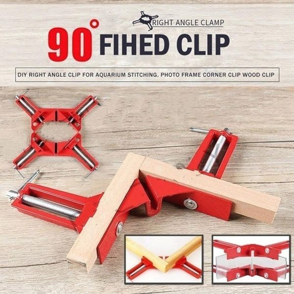 red right angle clamp reinforcement frame woodworking tools durable degree corner clamp 90 degrees aluminum alloy sturdy, Golden;silver
red right angle clamp reinforcement frame woodworking tools durable degree corner clamp 90 degrees aluminum alloy sturdy, Golden;silver