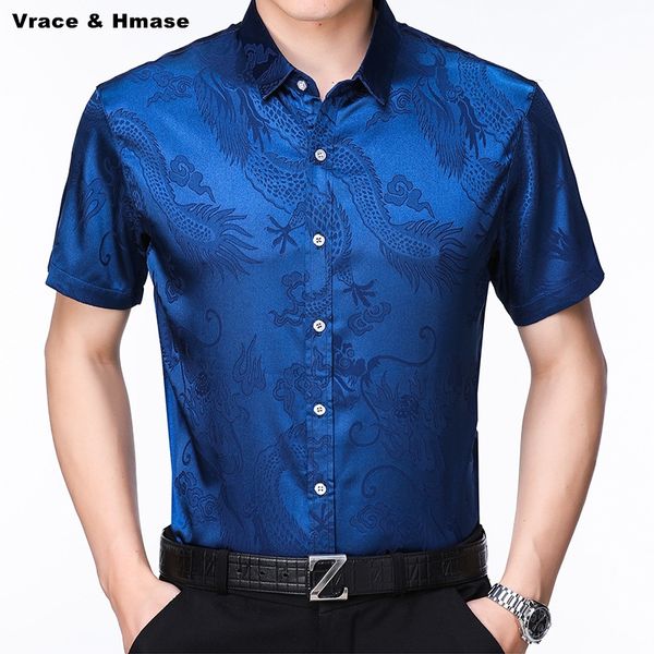 chinese style dragon pattern printing fashion loose luxury short sleeve shirt summer 2020 new quality silk soft shirt men -xxxl, White;black
chinese style dragon pattern printing fashion loose luxury short sleeve shirt summer 2020 new quality silk soft shirt men -xxxl, White;black