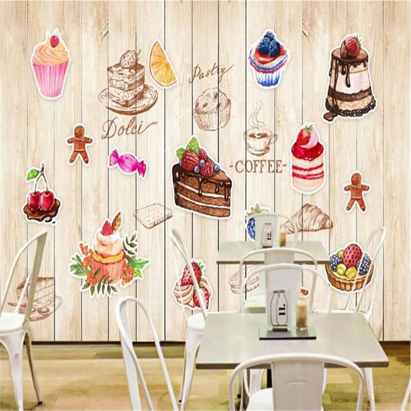 

wallpapers custom cute cake dessert shop industrial decor mural wallpaper 3d cupcake studio west point house background wall paper