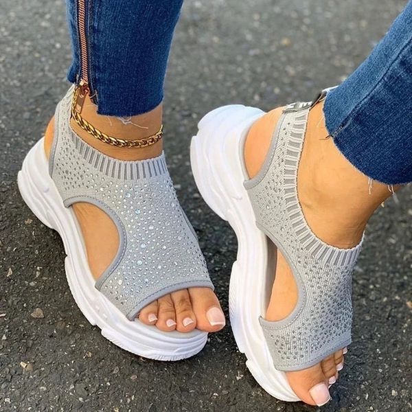 sandals woman casual shoes summer peep toe platform ladies rhinestone slip on women fabric plus size comfort 2020 fashion, Black
sandals woman casual shoes summer peep toe platform ladies rhinestone slip on women fabric plus size comfort 2020 fashion, Black