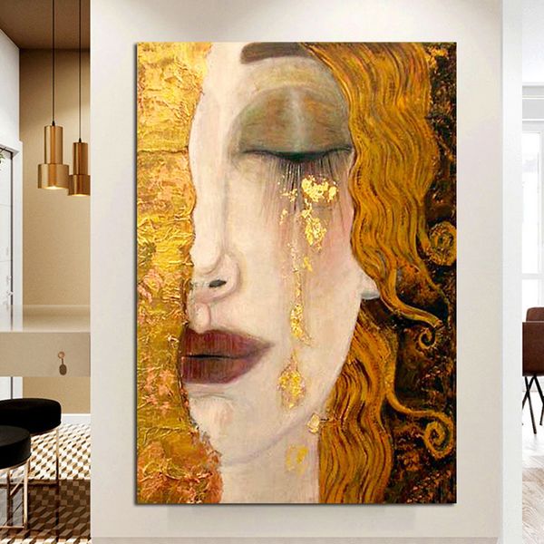 abstract gustav klimt tear oil painting classic posters and prints art wall pictures cuadros for living room home decor
abstract gustav klimt tear oil painting classic posters and prints art wall pictures cuadros for living room home decor