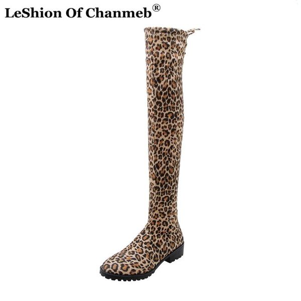 popular ladies flats over the knee boots lace up women round toe leopard tall boots woman autumn winter shoes 43 botines mujer, Black
popular ladies flats over the knee boots lace up women round toe leopard tall boots woman autumn winter shoes 43 botines mujer, Black