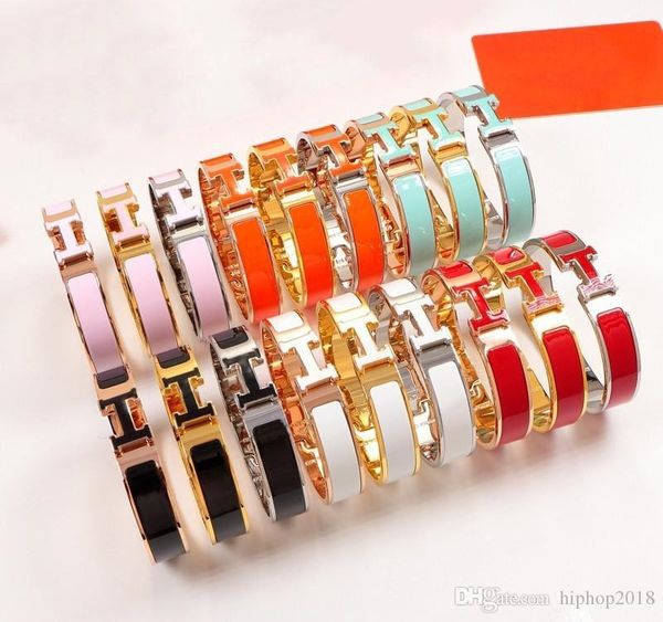 new stainless steel designer bracelets women men luxury fashion enamel bangles jewelry rose gold silver82, Black
new stainless steel designer bracelets women men luxury fashion enamel bangles jewelry rose gold silver82, Black