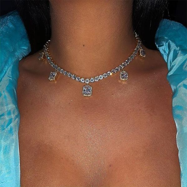 chokers 1pcs women necklaces bohemian square crystal pendant clavicle chain silver color necklace fashion wedding party jewelry gift, Golden;silver
chokers 1pcs women necklaces bohemian square crystal pendant clavicle chain silver color necklace fashion wedding party jewelry gift, Golden;silver