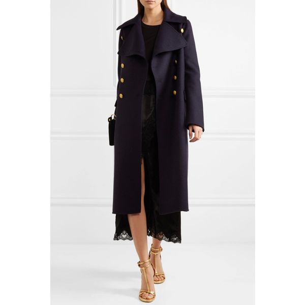 new loose navy woolen coat for women 2020 unique chic double breasted overcoat winter long wool outwear elegant turn down coat, Black
new loose navy woolen coat for women 2020 unique chic double breasted overcoat winter long wool outwear elegant turn down coat, Black