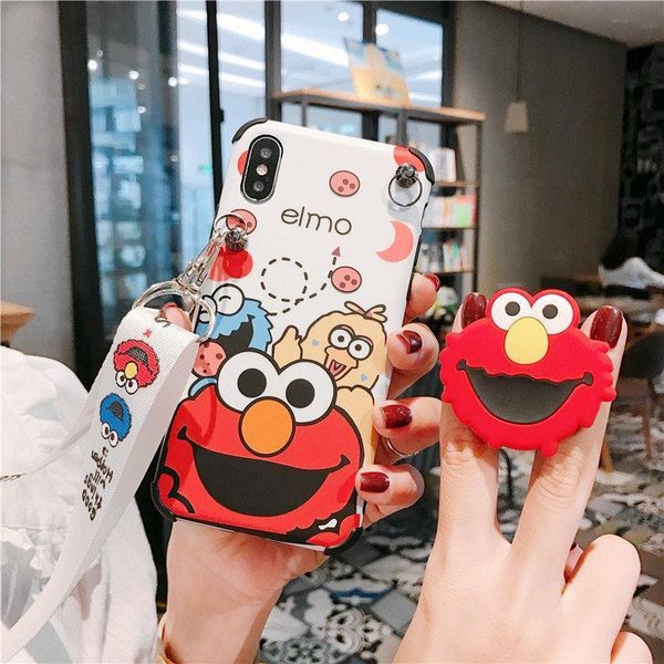 cgjxsluxury design cartoon case for iphone 11 pro xr xs max 8 7 plus sesame street xr with lanyard holder soft back cover
cgjxsluxury design cartoon case for iphone 11 pro xr xs max 8 7 plus sesame street xr with lanyard holder soft back cover