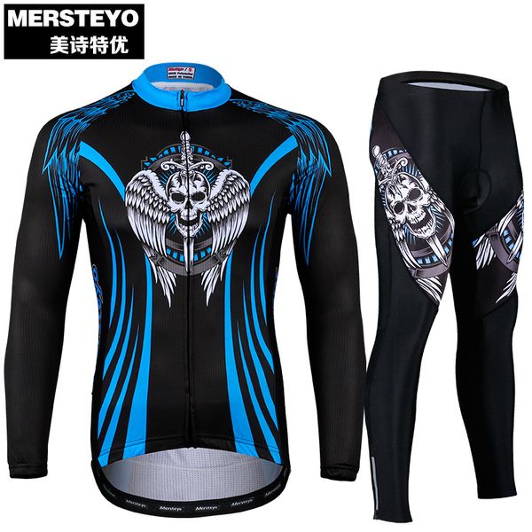 2020 mersteyo cycling jersey sets bicycle sports wear comfortable long sleeve breathable mtb cycling jersey sets, Black;blue
2020 mersteyo cycling jersey sets bicycle sports wear comfortable long sleeve breathable mtb cycling jersey sets, Black;blue