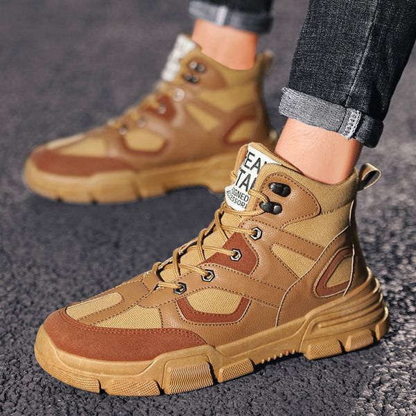новая осень high top мужчины повседневная обувь мода дышащие кроссовки мужчины шнуровка тренда обувь zapatos hombre популярные нескользящие, Black
новая осень high top мужчины повседневная обувь мода дышащие кроссовки мужчины шнуровка тренда обувь zapatos hombre популярные нескользящие, Black