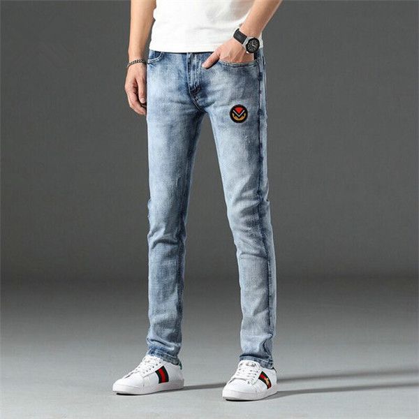men's luxury designer denim straight slim elastic jeans men's casual motorcycle men's stretch denim trousers high-quality ski, Blue
men's luxury designer denim straight slim elastic jeans men's casual motorcycle men's stretch denim trousers high-quality ski, Blue