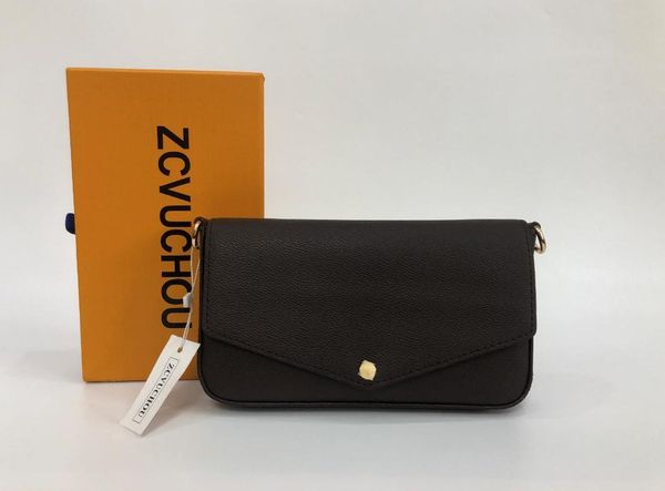 women genuine leather woc clutch handbag 64065 brand designer 3pcs set pochette bag wallet with box 3 colors, Red;black
women genuine leather woc clutch handbag 64065 brand designer 3pcs set pochette bag wallet with box 3 colors, Red;black