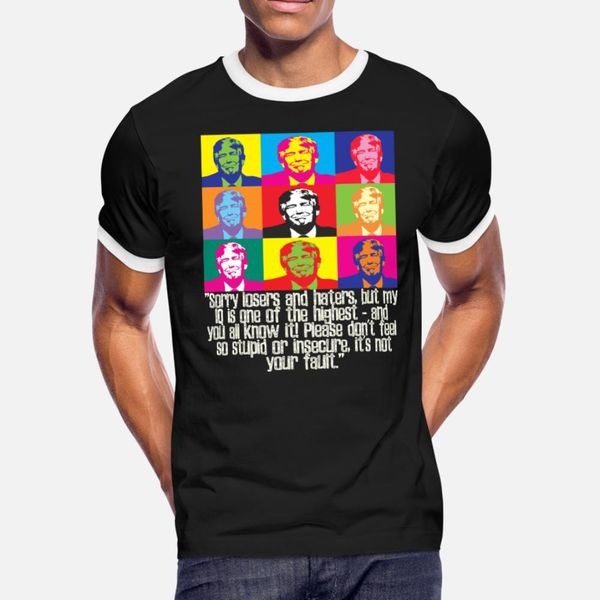 funny trump quote huge iq losers and haters pro anti president donald maga t shirt men character short sleeve o-neck letters anti-wrinkle
funny trump quote huge iq losers and haters pro anti president donald maga t shirt men character short sleeve o-neck letters anti-wrinkle