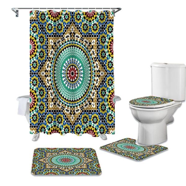 shower curtains colorful flowers arabesque durable waterproof curtain set bathroom rugs carpet toilet seat cover pad floor mat
shower curtains colorful flowers arabesque durable waterproof curtain set bathroom rugs carpet toilet seat cover pad floor mat