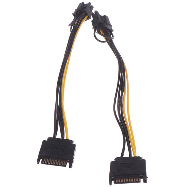 15pin sata male to 8pin(6+2) pci-e power supply cable 20cm sata cable 15-pin to 8 pin wire for graphic card
15pin sata male to 8pin(6+2) pci-e power supply cable 20cm sata cable 15-pin to 8 pin wire for graphic card