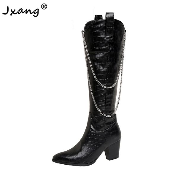 jxamg новая мода прохладный boots девушки женщины обувь женщины моды колено высокие сапоги женские платформа искусственная кожа бота feminin, Black
jxamg новая мода прохладный boots девушки женщины обувь женщины моды колено высокие сапоги женские платформа искусственная кожа бота feminin, Black