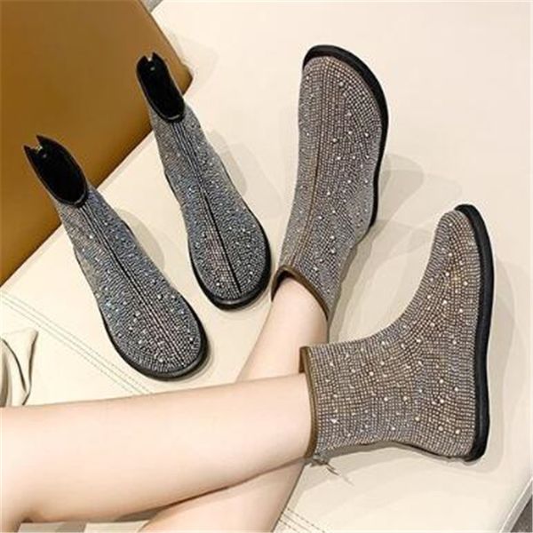 new winter rhinestone bling boots female shoes women furry back zip shoe ladies ankle boot lined faux fur plush snow boots 35-40, Black
new winter rhinestone bling boots female shoes women furry back zip shoe ladies ankle boot lined faux fur plush snow boots 35-40, Black