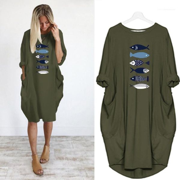 neck long sleeve big pocket casual dresses plus size women clothing animal printed casual dresses o, Black;gray
neck long sleeve big pocket casual dresses plus size women clothing animal printed casual dresses o, Black;gray