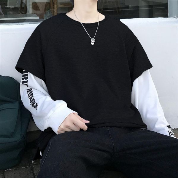 men's sweater round neck fake two-piece long-sleeved t-shirt korean style loose all-match student t-shirt coat coat vm5uq, Blue
men's sweater round neck fake two-piece long-sleeved t-shirt korean style loose all-match student t-shirt coat coat vm5uq, Blue