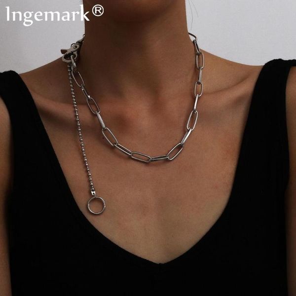 bohemia iron circle tassel pendant choker necklace steampunk men goth chunky thick chain necklace women aesthetic jewelry gift, Silver
bohemia iron circle tassel pendant choker necklace steampunk men goth chunky thick chain necklace women aesthetic jewelry gift, Silver