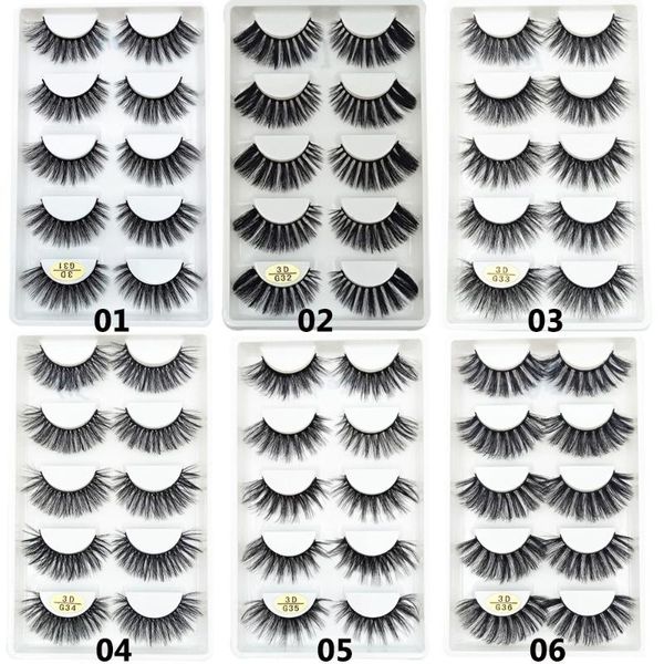 5 pairs 3d mink false eyelashes thick long eye lashes wispy natural makeup handmade multilayered effect lashes extension tool
5 pairs 3d mink false eyelashes thick long eye lashes wispy natural makeup handmade multilayered effect lashes extension tool