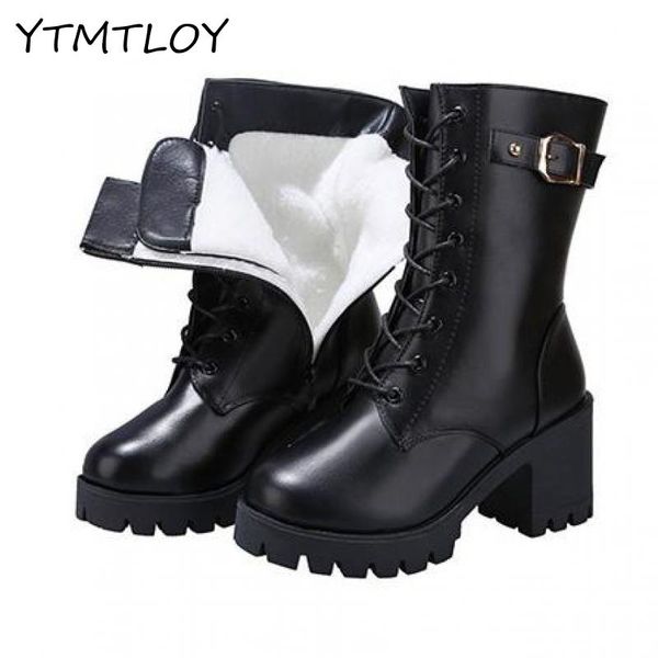 high-heeled genuine leather women winter boots thick wool warm women boots high-quality female snow 35-42 mid-calf, Black
high-heeled genuine leather women winter boots thick wool warm women boots high-quality female snow 35-42 mid-calf, Black