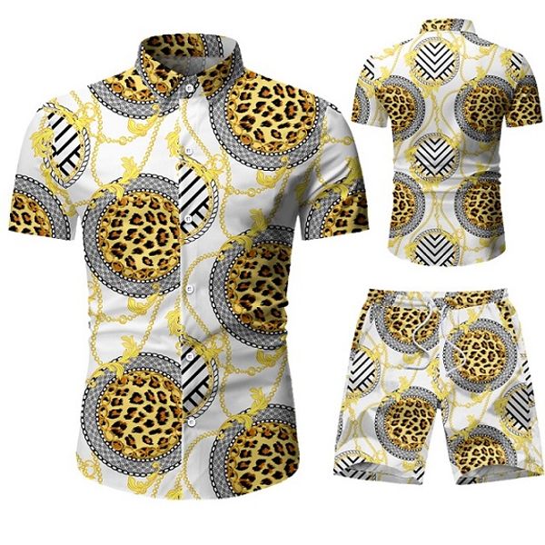 Men's Short Sleeve Outfits Casual Set 2020 Summer Tracksuits Fashion Printed Shirt Set 11 Style Hawaiian Vacation Style Beach Wear
Men's Short Sleeve Outfits Casual Set 2020 Summer Tracksuits Fashion Printed Shirt Set 11 Style Hawaiian Vacation Style Beach Wear