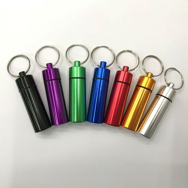 outdoor medicine bottle aluminum alloy key chain hanging bottle mini waterproof medicine can first aid pill bottle sealed mix colors
outdoor medicine bottle aluminum alloy key chain hanging bottle mini waterproof medicine can first aid pill bottle sealed mix colors
