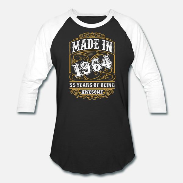 made in 1964 55 years of being awesome t shirt men designer 100% cotton s-3xl male fit comfortable spring family shirt
made in 1964 55 years of being awesome t shirt men designer 100% cotton s-3xl male fit comfortable spring family shirt