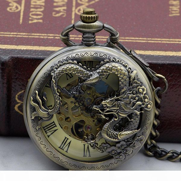 vintage bronze chinese style dragon design mechanical designerket watch with necklace with fob chain pjx1329, Slivery;golden
vintage bronze chinese style dragon design mechanical designerket watch with necklace with fob chain pjx1329, Slivery;golden