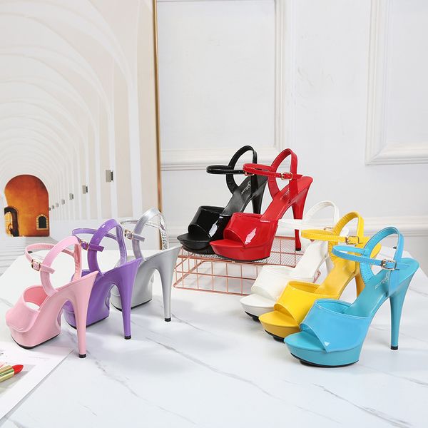 13cm super high heel female sandals open toe platform ankle strap pumps temperament wedding nightclub women high heels, Black
13cm super high heel female sandals open toe platform ankle strap pumps temperament wedding nightclub women high heels, Black