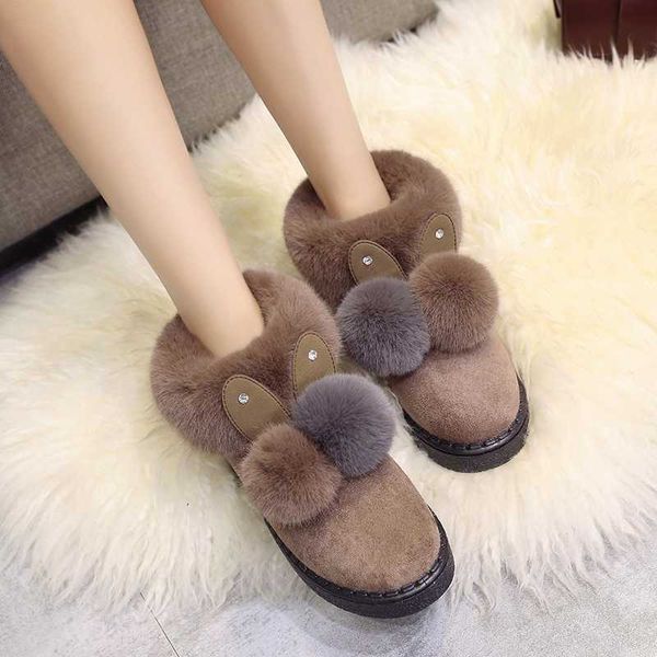 fashion cute thick soled cotton shoes, women's winter suede ankle boots 2020 new style home warm fuzzy snow boots, Black
fashion cute thick soled cotton shoes, women's winter suede ankle boots 2020 new style home warm fuzzy snow boots, Black